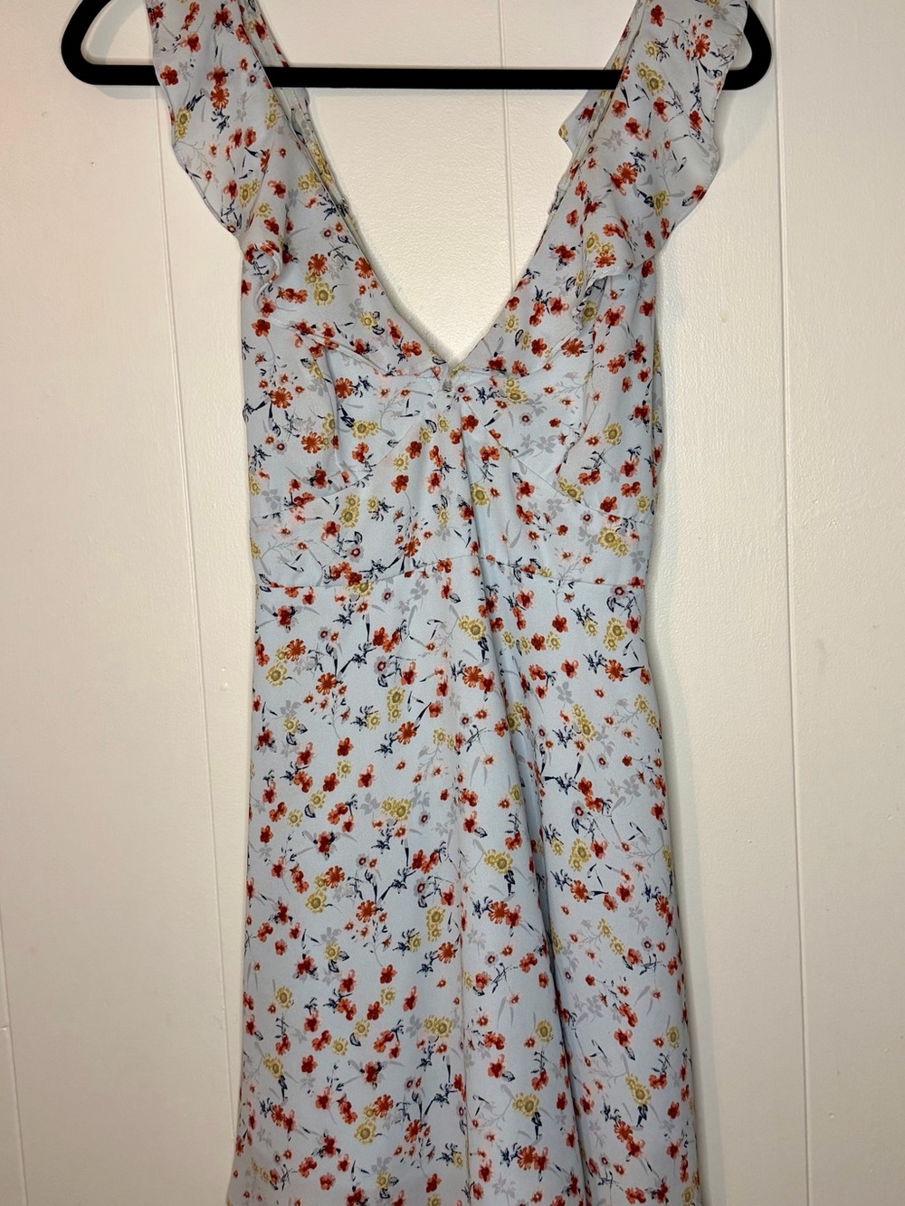 Lulu's White Mini Dress with Red & Yellow Floral Print - Picture 2 of 2